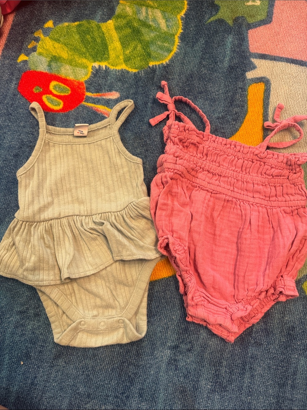Bodysuit Set - Pink and Blue